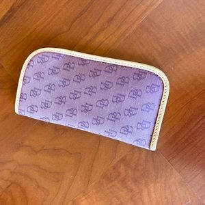 Dooney & Bourke Purple Monogram Glass Case